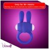 Kingfansion Mini Vibrating Rabbit Cock Ring (Blue) CR-017