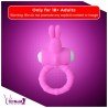 Rabbit Vibrating Penis Ring Blue Lolly CR-018