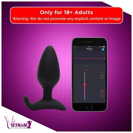 Lovense Hush App Controlled Vibrating Butt Plug (1.5 inch/1.75 inch) ACV-004