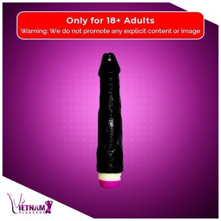 Super Natural Black Silicone Realistic Vibrator RSV-011